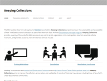 Tablet Screenshot of keepingcollections.org